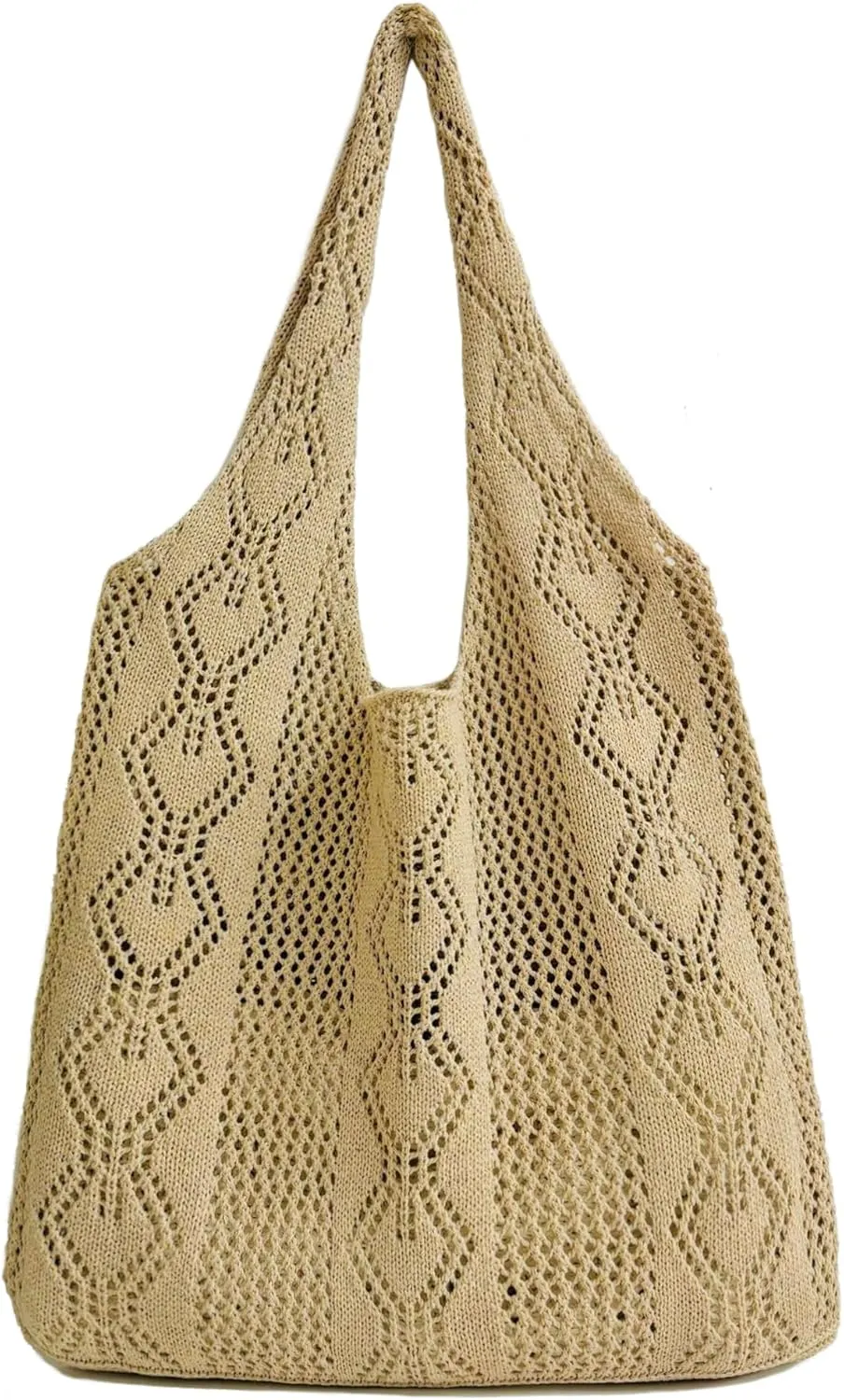 Aroghehiz Beach Bags for Women Crochet Tote Bag Summer Vacation Aesthetic Tote Knit Bag