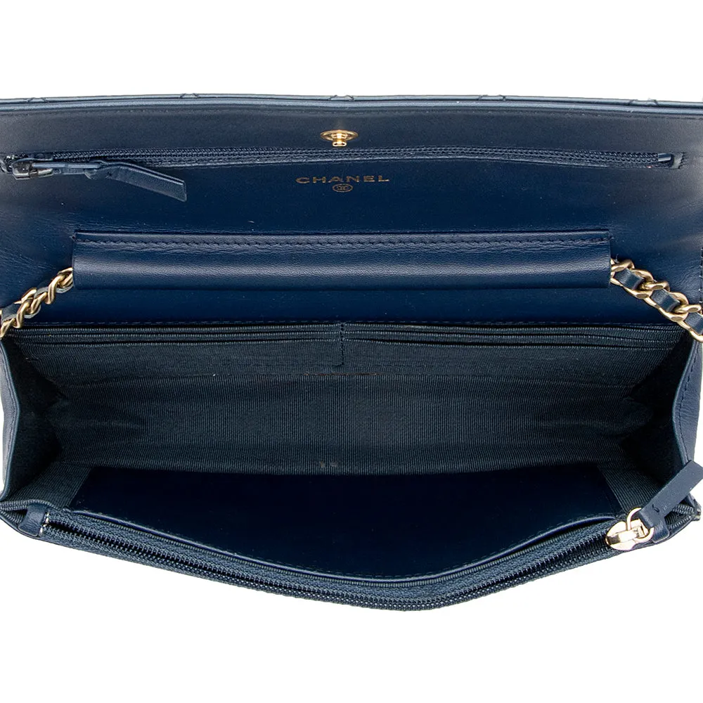 Chanel Patent Leather 2.55 Reissue Wallet on Chain Bag (SHF-15920)