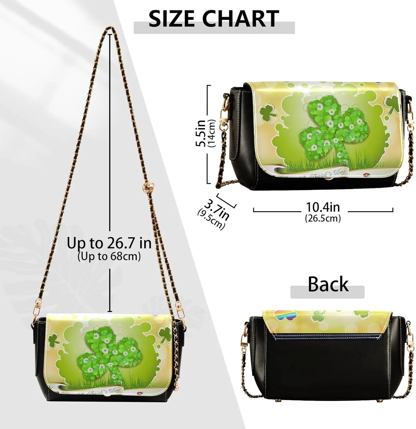 Crossbody Bags for Women Trendy Women's Black Shoulder Bag Small PU Leather Flap Cross Body Bag Handbags