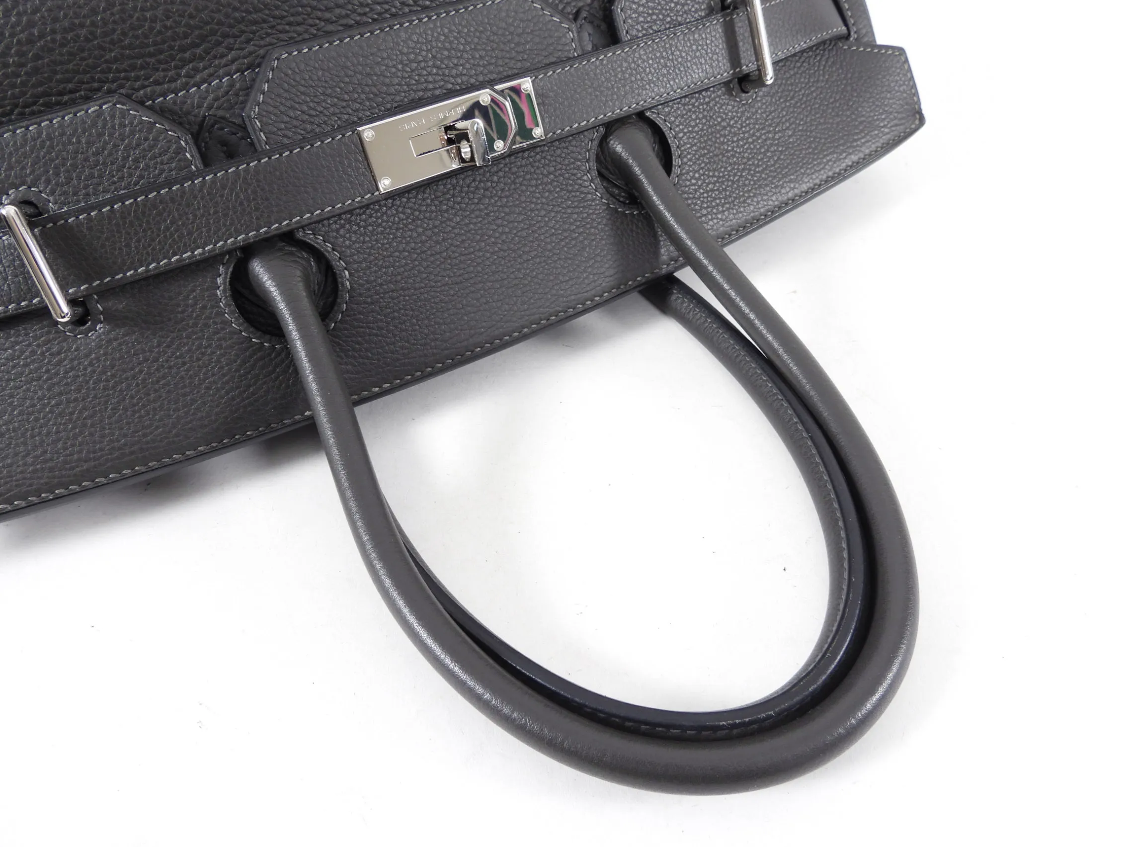 Hermes JPG Shoulder Birkin Graphite Clemence