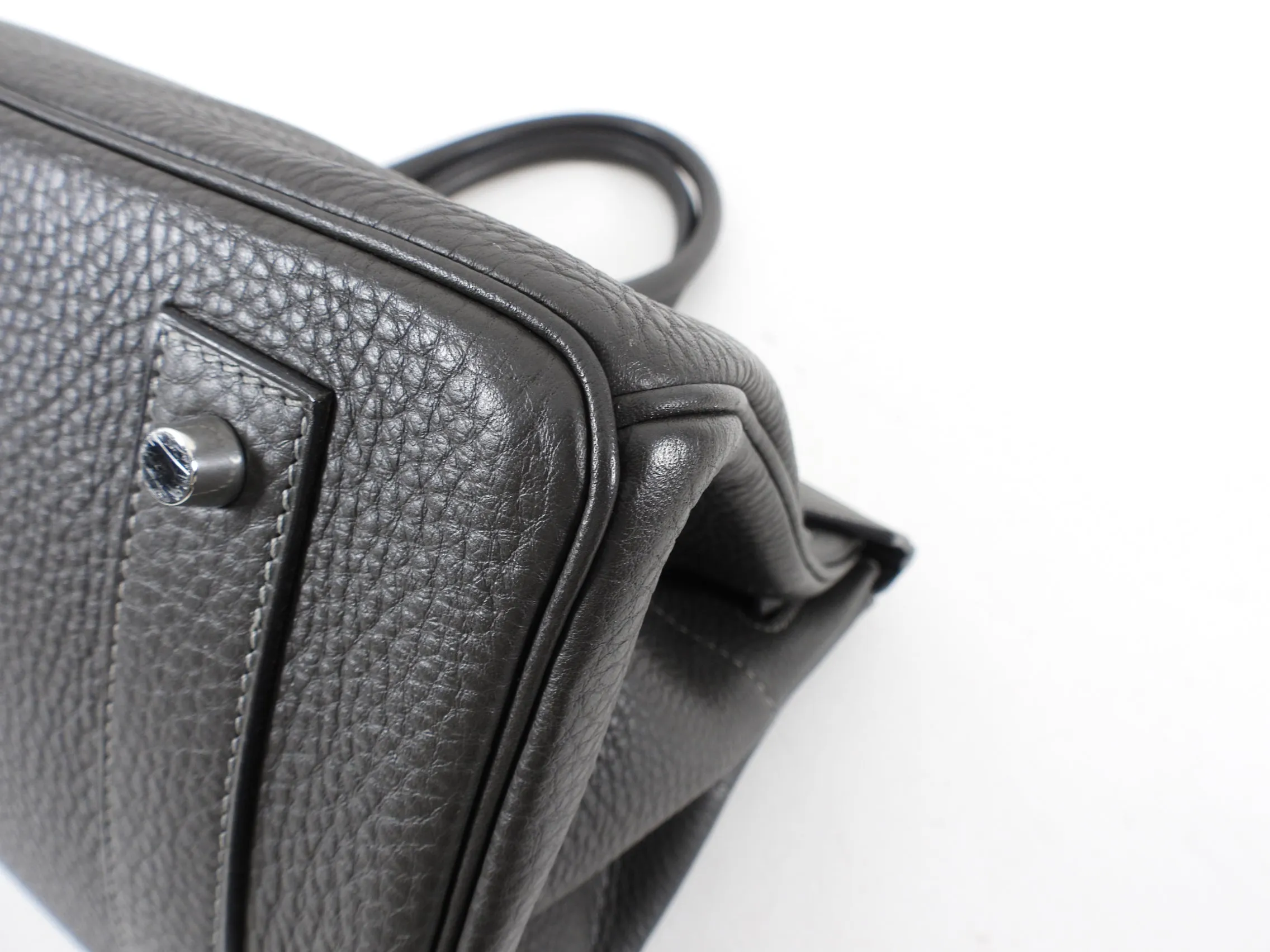 Hermes JPG Shoulder Birkin Graphite Clemence