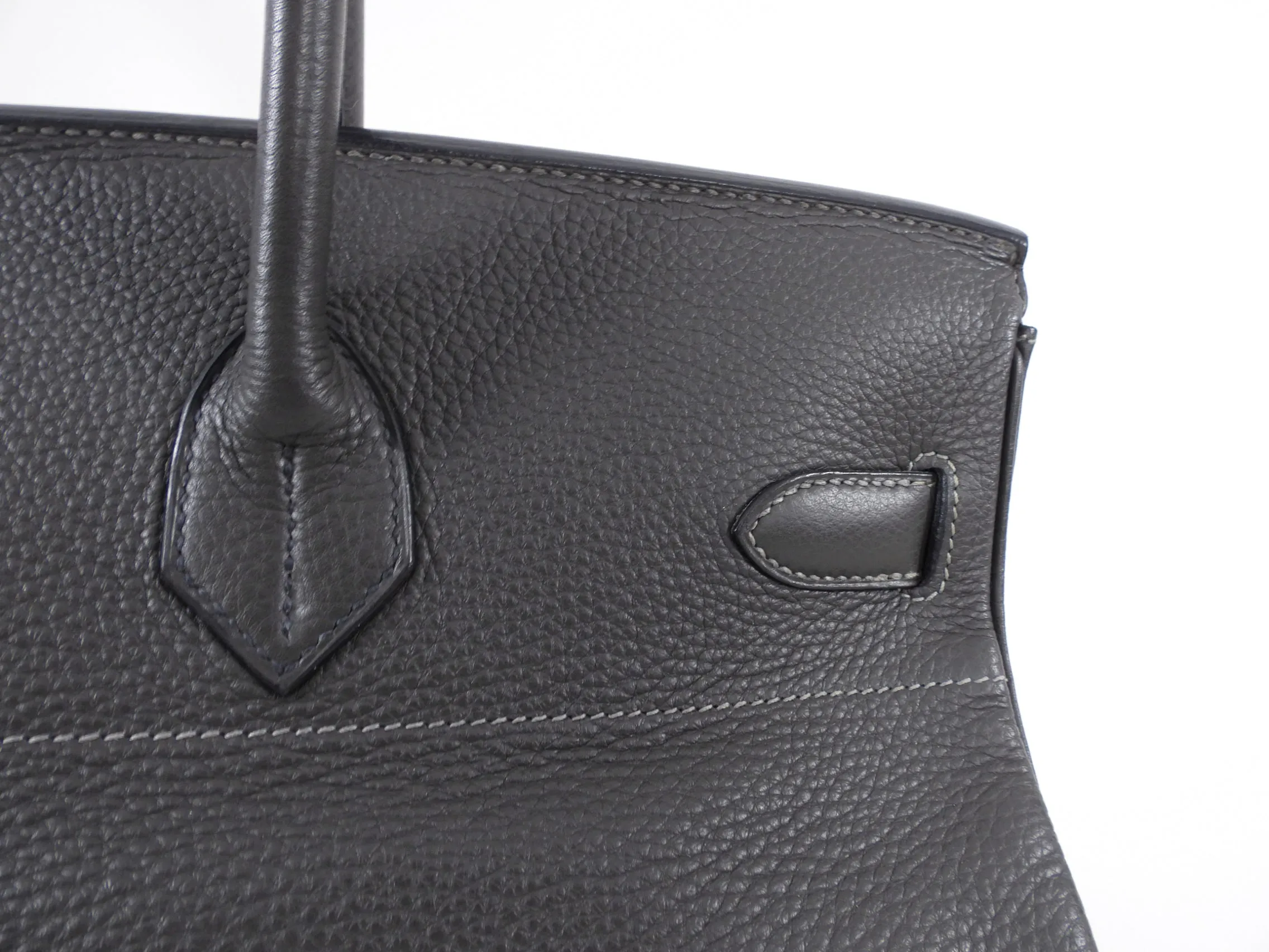 Hermes JPG Shoulder Birkin Graphite Clemence