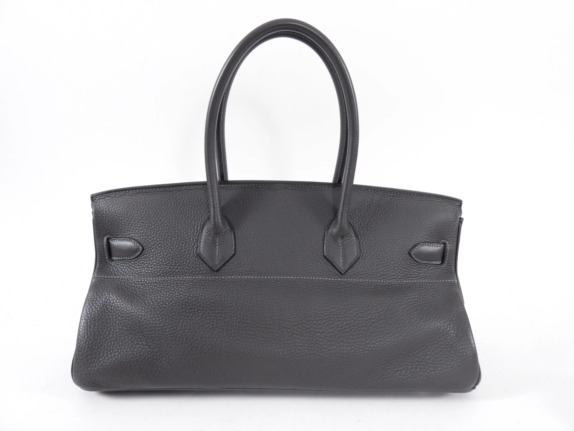Hermes JPG Shoulder Birkin Graphite Clemence