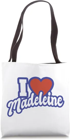 I Love Madeleine Tote Bag