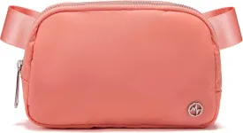 Pander Everywhere Belt Bag for Women, Fashion Waist Packs, Crossbody Bags, Everywhere Belt Bag with Adjustable Strap (Dark Salmon).