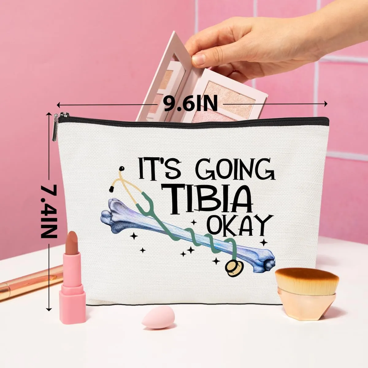 Physical Therapist Gifts Physical Therapy Makeup Bag Occupational Therapy Gifts Cosmetic Bag Thank You Gifts for Women PT Physical Therapist Assistant Travel Toiletry Bag Christmas Birthday Gifts