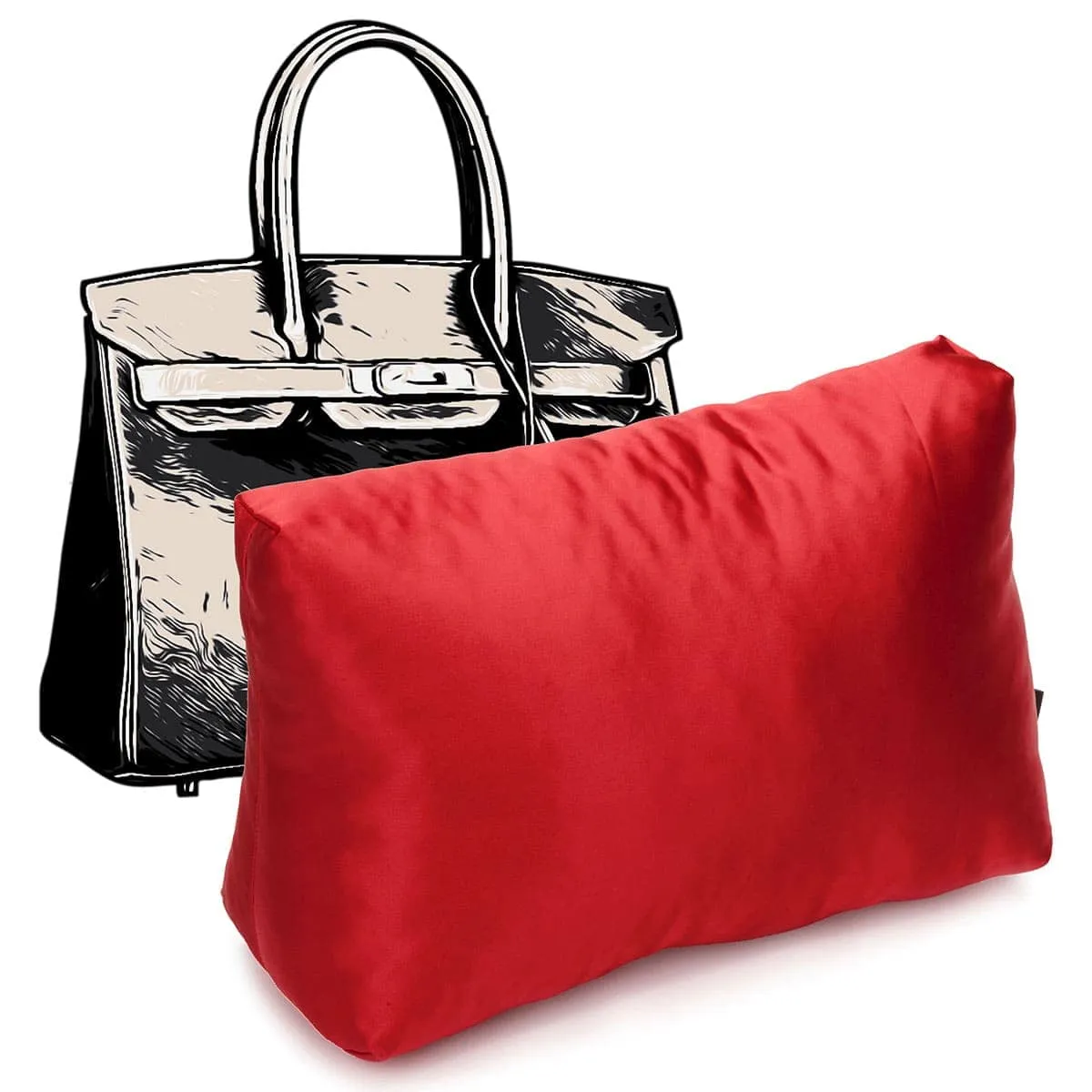 Purse Pillow for Hermes Birkin Bag Models, Bag Shaper Pillow, Purse Storage Stuffer