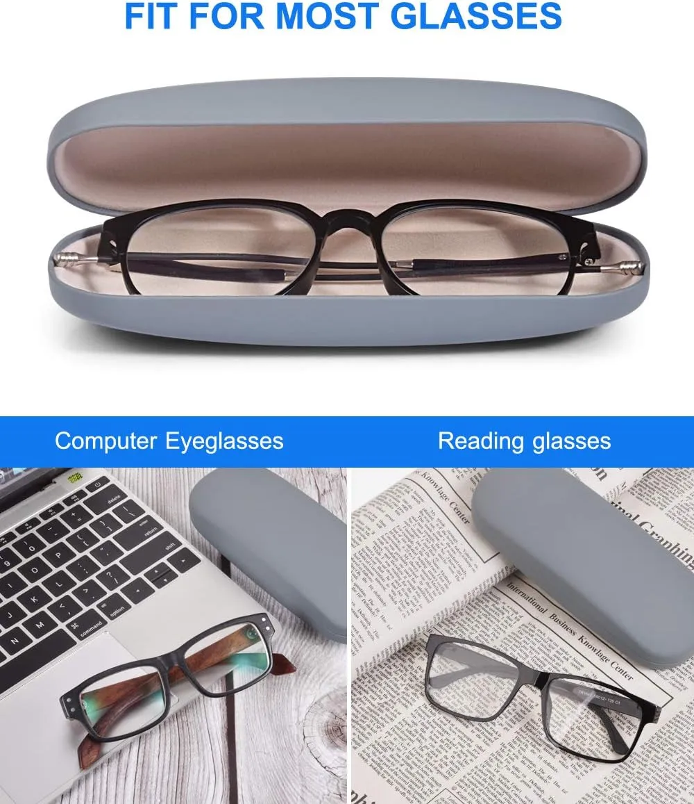RayLove Unisex Hard Shell Eyeglasses Cases, Protective Case For Glasses